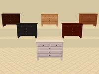 Mod The Sims - Werkbunnst Medium Stonewood Dresser Recoloured