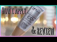 It Cosmetics CC Cream | How I Apply & Review - YouTube