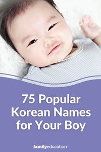 These popular Korean names for boys are perfect inspiration for parents looking for unique baby boy names. #babynames