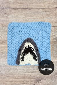 🦈 Create Your Own Jaws Granny Square! 🦈

This is an instant download digital for a crochet pattern. Use this pattern to create your own Jaws inspired Granny Square!