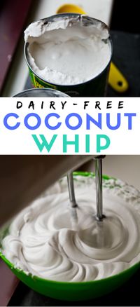 How to Make Coconut Whip how-to - HealthyHappyLife.com