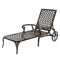 PRICES MAY VARY. Title: VINGLI Cast Aluminum Outdoor Chaise Lounge Chair with Wheels, Patio Chaise Lounge with 3-Position Adjustable Backrest, Chaise Lounge Outdoor Tanning Chair Patio Lounge Chair (Bronze, without cushion). Product Type: Categories > Patio Furniture & Accessories > Patio Seating > Chairs