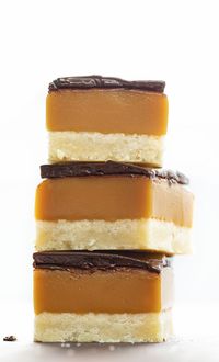 Millionaire's Bars are a sweet, layered dessert made with shortbread, a caramel filling, and a semi-sweet chocolate topping.