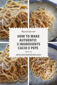 Transport yourself to Italy with a plate of Cacio e Pepe. Only three ingredients and a bit of attention to the preparation are needed.
