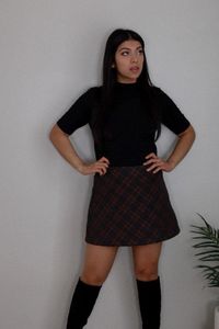 HOW TO STYLE A PLAID SKIRT FOR FALL - Mazciel