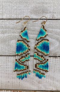 The STONEBRIAR Handmade Beaded Fringe Earrings - Etsy