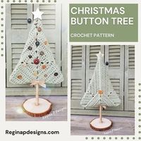 Christmas Button Tree Crochet Pattern