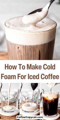 How to Make Cold Foam For Iced Coffee (Starbucks Copycat) - coffeecopycat.com