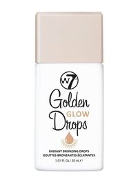 Achieve a radiant, glowing finish all year round with W7's Golden Glow Drops!  Infused with skin-loving ingredients, this bottle of radiance contains a soft and delicate formula that provides a natural, radiant glow whilst helping hydrate, soothe and promote healthy skin. A few simple drops of Golden Glow can be added to any moisturiser or serum for a bronzed, tinted finish. Alternatively, add a few drops directly onto the skin and build up to enhance your natural glow!  Key-Ingredient Breakdown: Cocoa Butter – replenishes skin moisture Grape Seed Oil – helps to retain moisture and softens skin Hyaluronic Acid – boosts hydration Grape Seed Extract – helps replenish the skin barrier function Magnolia Bark Extract - soothes and calms the skin and helps contribute to the appearance of plump s