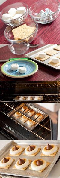 S’more Bites:: A quick, easy, fun dessert for guests. definitely making these this summer!