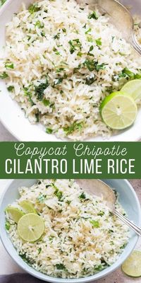 Copycat Chipotle Cilantro Lime Rice