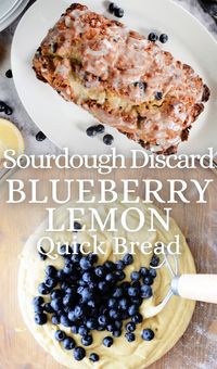 Sourdough blueberry lemon quick bread is one of our favorite blueberry sourdough recipes! With this sourdough discard blueberry loaf recipe you have a choice between two versions: one for a sourdough discard quick bread, and the second is a long sourdough fermentation quick bread. Make this sourdough discard blueberry bread recipe today!