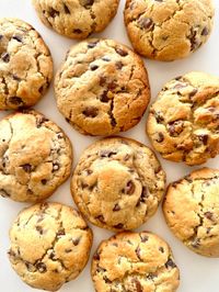 Bakery style, chunky, chocolate chip cookie recipe.  These cookies are the best seller in my cookie shop.  Use high quality ingredients for best results.