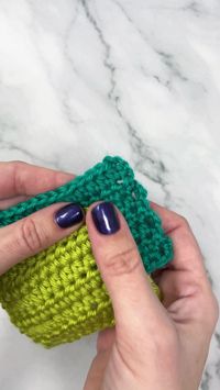 Don’t like the wavy side edge you typically get with turning chains? Skip the turning chain completely and replace the first stitch with a stacked single crochet. When working with half double crochet stitches, stack two single crochets on top of one another, as shown in the example. For double crochet, stack three, and so on.