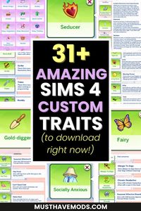 Looking for custom traits for the sims 4? Here’s a list of the best sims 4 trait mods that will give your sims more personality! Using cc traits in sims 4 is a great way to create more realistic gameplay.