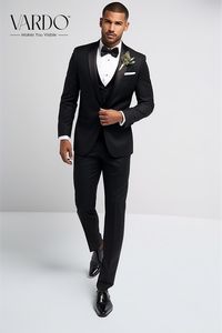 Suits for men, Black  men's Suit, 3 Piece suit, party wear suit, Fashionable suit for men, Prom suit , men elegant suit Radiate undeniable sophistication with our Men's Classic Black Shawl Lapel Three-Piece Tuxedo. Tailored for a sleek silhouette, this tuxedo is the epitome of luxury and classic elegance, making it the ideal choice for weddings, black-tie events, and galas. Constructed with top-grade fabrics, this tuxedo suit ensures both comfort and durability. The shawl lapel design and timeless black color create a suit that screams refinement and style. With this attire, you're not just dressed, you're dressed to impress. Stay sharp, look polished, and feel confident with this must-have ensemble. This isn't just a purchase, it's an investment in timeless style. Make your mark with our