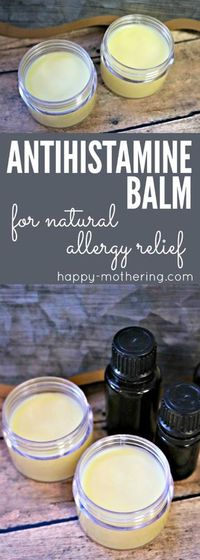 Are you looking for natural allergy relief remedies or products that works? Learn how to make our DIY antihistamine balm. It combines essential oils with natural ingredients for quick and reliable allergy relief.