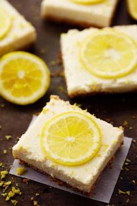 Skinny Lemon Icebox Bars