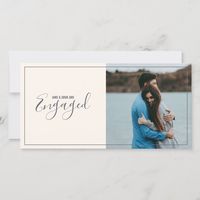 Modern your own photo, engagement announcement