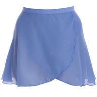 Wrap Skirt ($21) ❤ liked on Polyvore featuring skirts, dance, bottoms, ballet, blue, ballerina skirts, ballet skirt, cross over skirt, blue skirt and blue ballet skirt