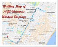 Walking Map of NYC Christmas Window Displays