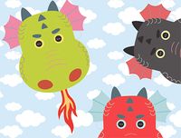 Printable Dragon Masks - Mr Printables