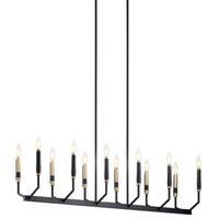 Kichler 52350BK Armand 12 Light 43" Wide Taper Candle | Build.com