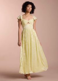 Amora Butter Yellow Maxi Dress | Azazie