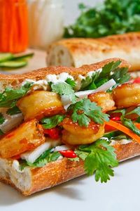 Vietnamese Caramel Shrimp Banh Mi