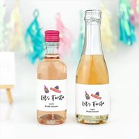 Let's Fiesta Bridal Shower Mini Wine and Champagne Bottle Labels