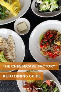 Who else loves dining out?  The Cheesecake Factory Menu is a whopping 21 pages long with over 250 different items. 😲 Trying to navigate through the menu to find low carb and keto options can be very overwhelming! However, we’ve got ya covered with six of the best keto meals that you can order to help you stay low carb while enjoying a delicious Cheesecake Factory dish. #keto #cheesecakefactory #ketoatcheesecakefactory