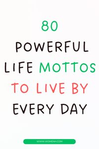 Life can be a rollercoaster of ups and downs, twists and turns, and sometimes we need a little guidance to navigate it all. That’s where life mottos come in handy. These short, powerful sayings can serve as daily reminders to stay positive, focused, and true to ourselves. Whether you’re looking for motivation, a pick-me-up, or just a little wisdom to carry you through the day, these 80+ life mottos are perfect for living your best life every single day.