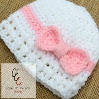 Cream Of The Crop Crochet ~ Preemie/Newborn Bow Hats {Free Crochet Pattern}