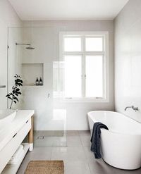 Modern White Bathroom Inspiration - Minimalist Interior Design