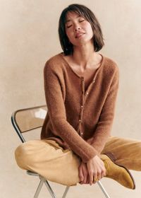 Gaspard Cardigan - Camel - Super kid mohair - Sézane