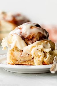 These easy cinnamon rolls from scratch are perfect for yeast beginners because they only require 1 rise. Each fluffy cinnamon roll is extra soft with the most delicious cinnamon swirl and icing! Recipe on sallysbakingaddiction.com