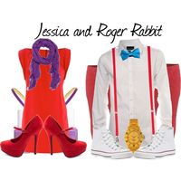 Jessica and Roger Rabbit, created by captaincatwoman