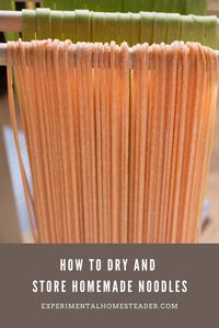 Learn how to dry homemade pasta plus the best method for storing homemade noodles so they stay fresh for up to six months!