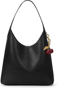 Amazon.com: Faux Suede Hobo Bags Vegan Leather Shoulder Bag Tote for Women with Cherry Charm Slouchy Designer Handbag Purse Fall Fashion : Clothing, Shoes & Jewelry