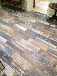 Vintage Woodlands Wood Tile Flooring LOVE THIS! for the entryway :)