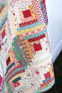 Vintage-inspired Log Cabin Quilt - Diary of a Quilter - a quilt blog