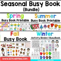 seasonal toddler busy book bundle