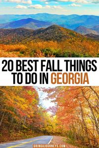 20 Best Fall Things to do in Georgia. Find out the best fall things to do in the state of Georgia, including hikes to see fall foliage at State parks, the best pumpkin patches, fall festivals, corn mazes, apple orchards, and more! | things to do in georgia in October | things to do this fall in georgia 2024 | things to do in north ga in October | fall activities in Georgia | georgia in fall