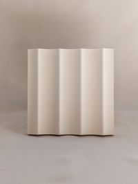 "IN STOCK SHIPS IN 1-3 DAYS! Add a beautiful statement piece to your home with our concave fluted scalloped wall paneling / wall cladding. These fluted wall panels can be used on walls, ceilings, kitchen islands, or cabinets for residential or commercial use. Made especially for you in our shop in North Kansas City, Missouri. >> One box includes: << --- (4) 12\" x 94\" sections (31.33 sq ft of coverage) *You may cut these panels to fit your space as needed. --- Unfinished MDF = ready for you to