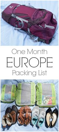 With only a carry-on, packing for our one month trip through Europe had to get simple, versatile, and most importantly small. Here's my packing list for a one month trip through Europe!