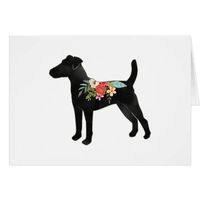 Smooth Fox Terrier Dog Breed Boho Floral Card | Zazzle.com