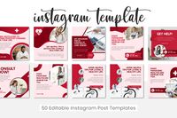 Introducing Health Care Instagram Template, the professional's choice for doctors, nurses, and health care organizations to reach a larger audience on social media.  Our templates are easily editable in Canva software and can be quickly customized for your hospital?s unique brand identity. Each template comes with professionally curated graphics and text content suited for medical professionals.  The range of topics includes health services, wellness tips and advice from renowned industry expert