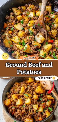 Savor the rich, fulfilling flavors of Ground Beef and Potatoes. This robust dish combines simple, hearty ingredients that fill your kitchen with aromas of home-cooked goodness, making it the perfect meal for family dinners. #HeartyMeal #BeefAndPotatoes #FamilyDinner