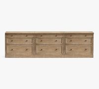 Livingston 105'' Media Console with File Cabinets | Pottery Barn