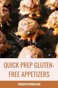 Creating gluten-free party food is a challenge. Gluten-Free Appetizers simplify it. Easy to make and delicious for all guests. Save this pin for quick and easy recipes.